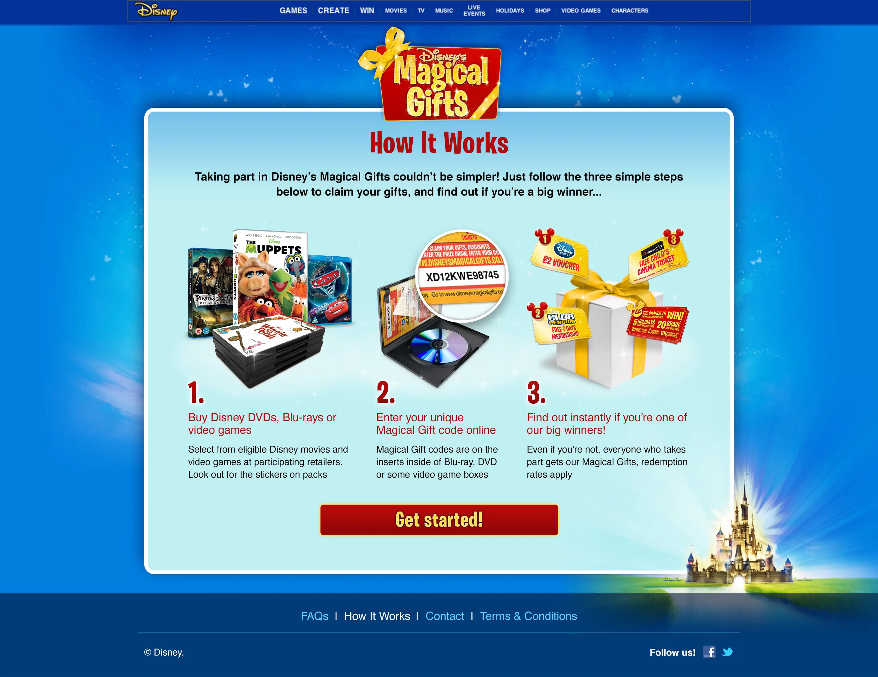 Magical Gifts microsite
