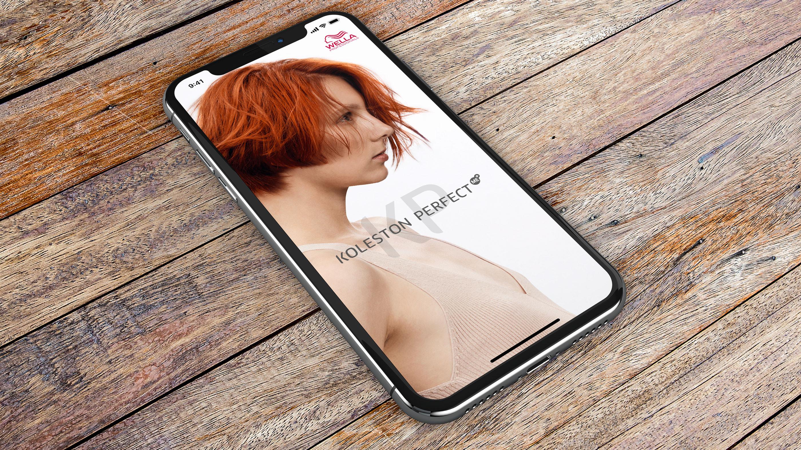 Wella Professionals app on an iPhone