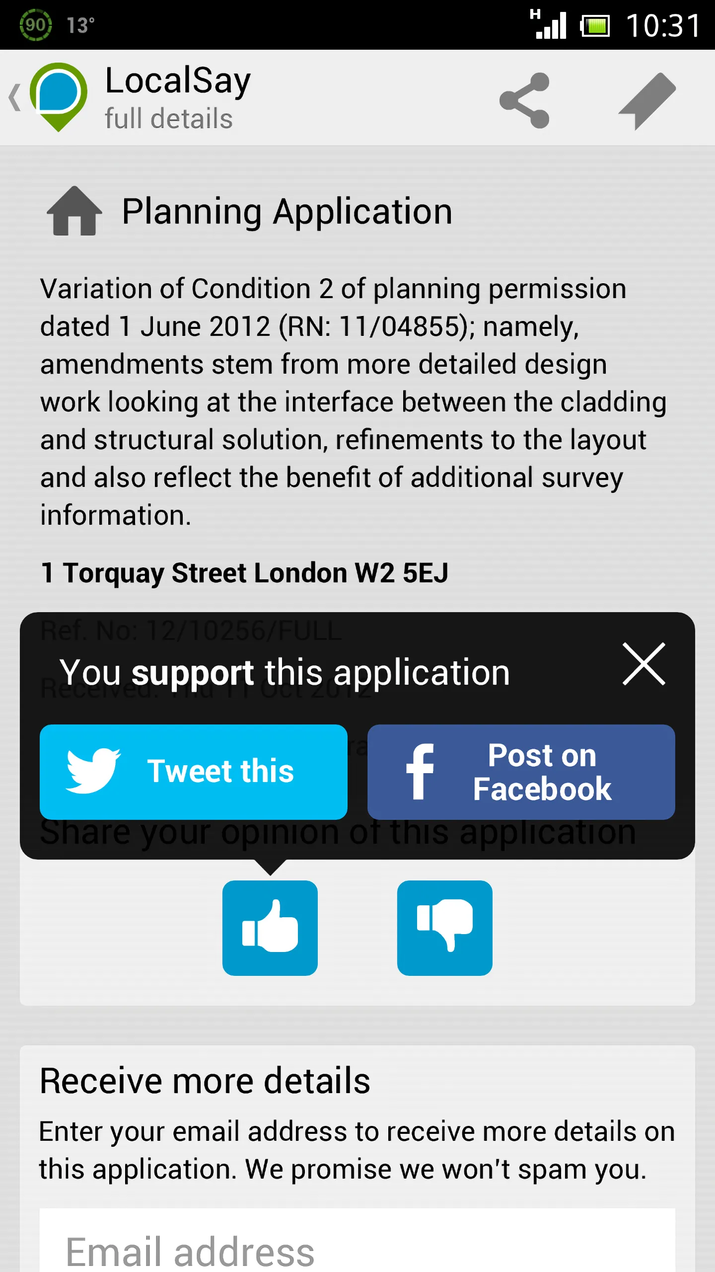 LocalSay app for City of Westminster