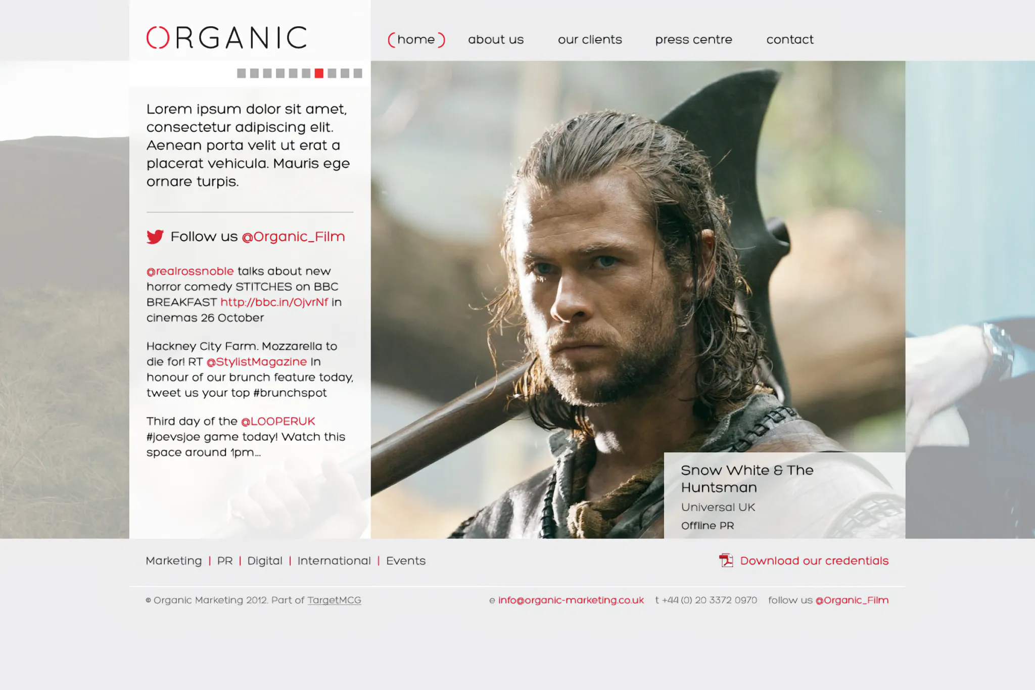 Organic Marketing website